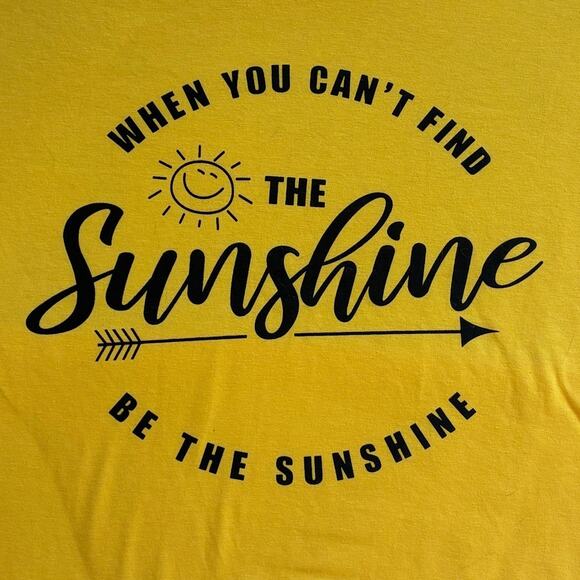 Be the Sunshine Yellow T-Shirt Large - Picture 2 of 3